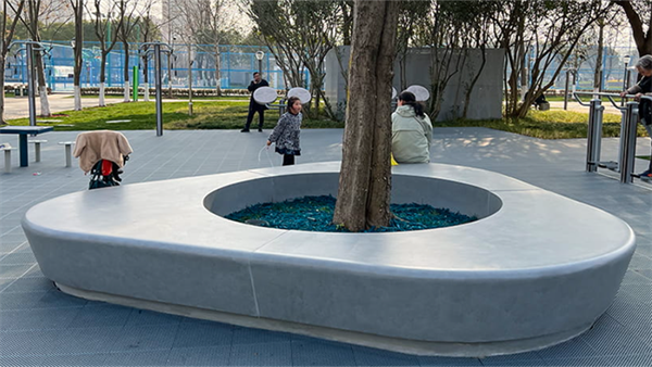 公園樹池藝科石產品案例